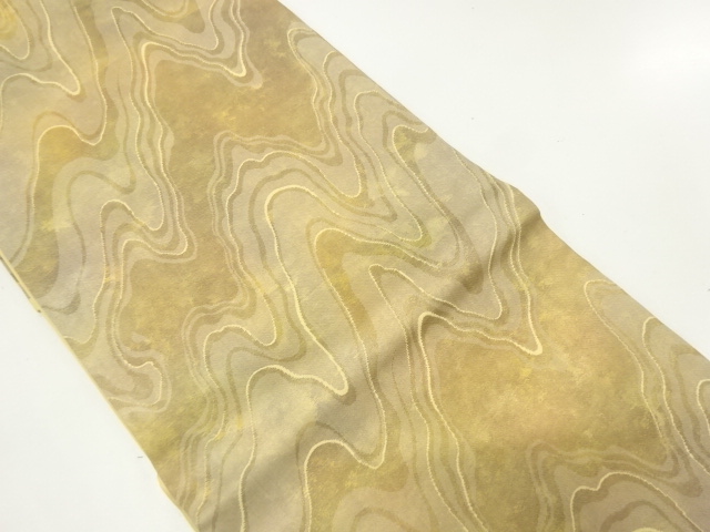 JAPANESE KIMONO / FLOWING WATER PATTERN WOVEN NAGOYA OBI
